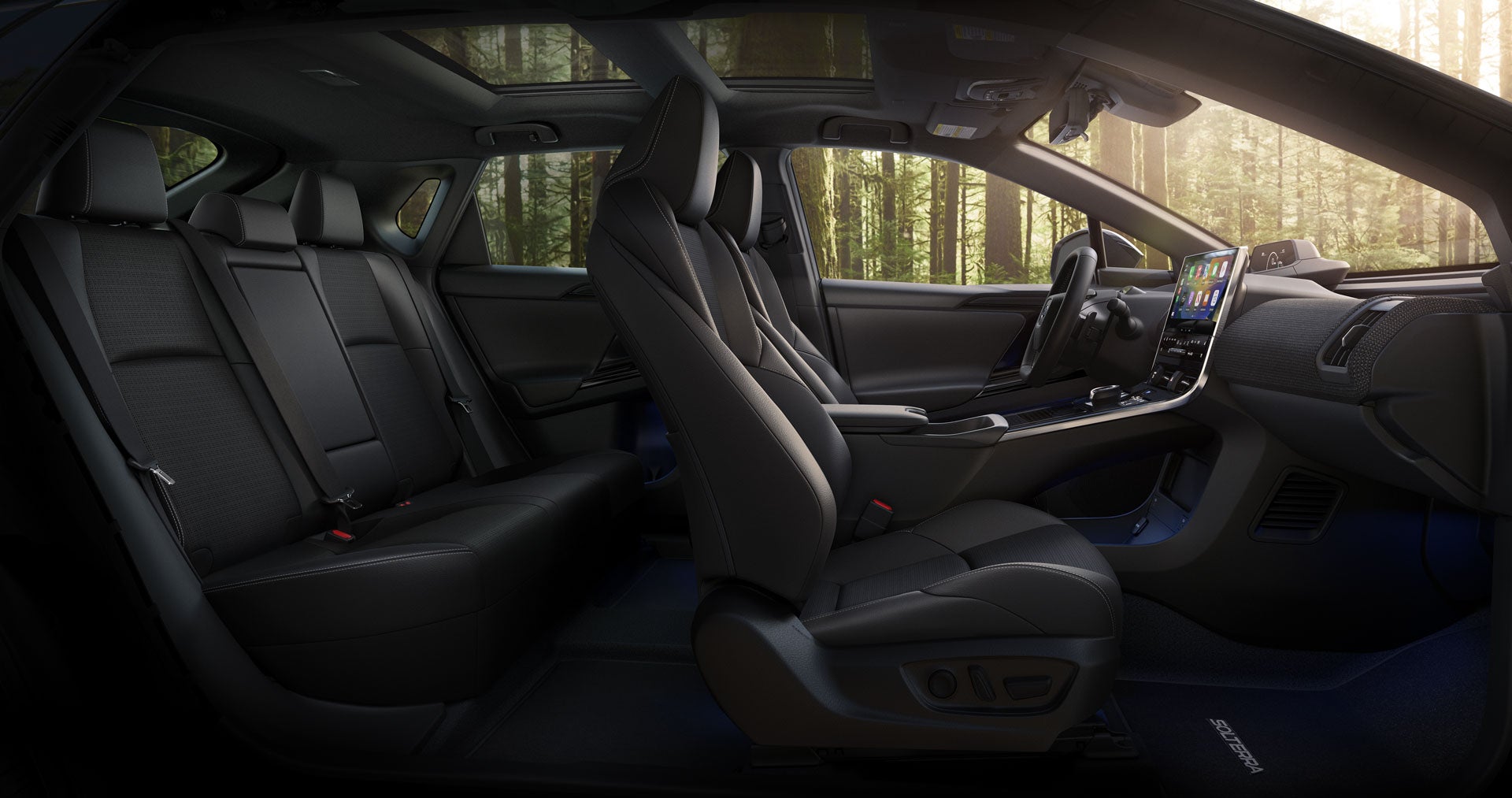 2025 Subaru Solterra Touring Onyx Edition Shown in Black StarTex