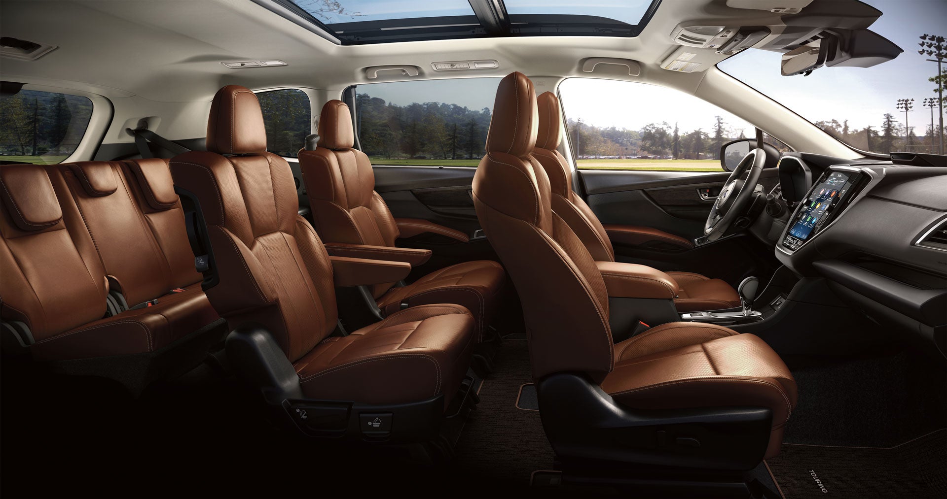 2026 Subaru Ascent Touring 7-Passenger Shown in Java Brown Nappa Leather