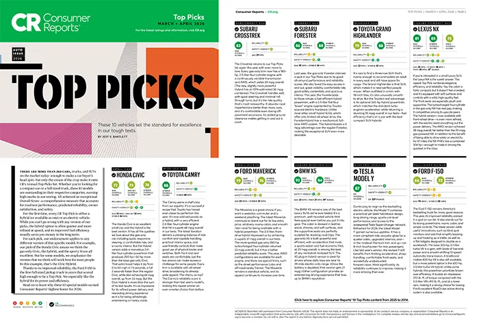 Consumer Reports Top Picks | Dellenbach Subaru in Fort Collins CO