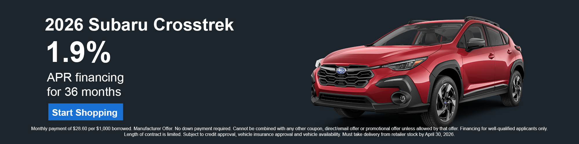 2026 Subaru Crosstrek