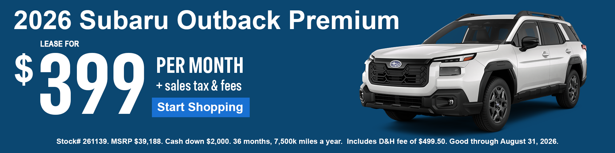 2026 Subaru Outback Lease