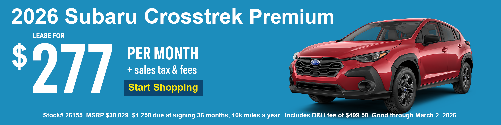 2026 Subaru Crosstrek