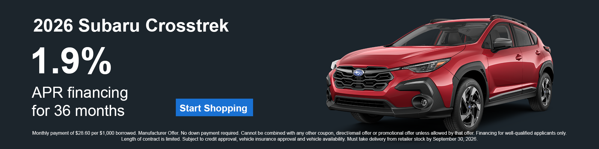 2026 Subaru Crosstrek