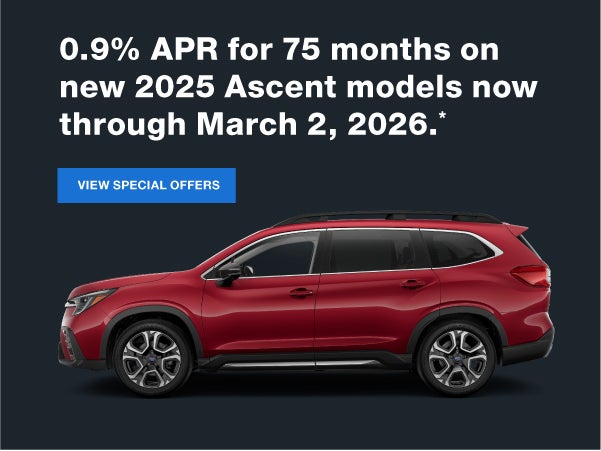 0.9% APR On 2025 Ascent Models