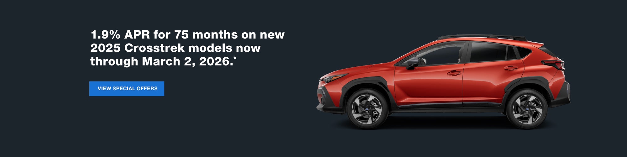 1.9% AOR On 2025 Crosstrek Model